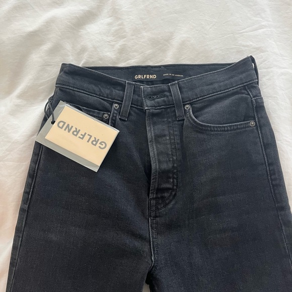 GRLFRND Black Highrise Skinny Denim Sz 24 - Picture 5 of 8